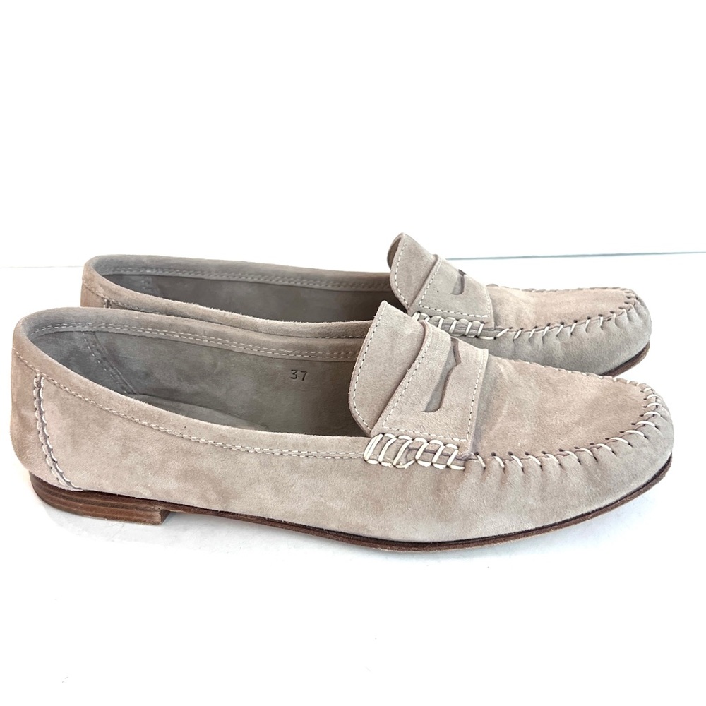 Brian Atwood suede flats